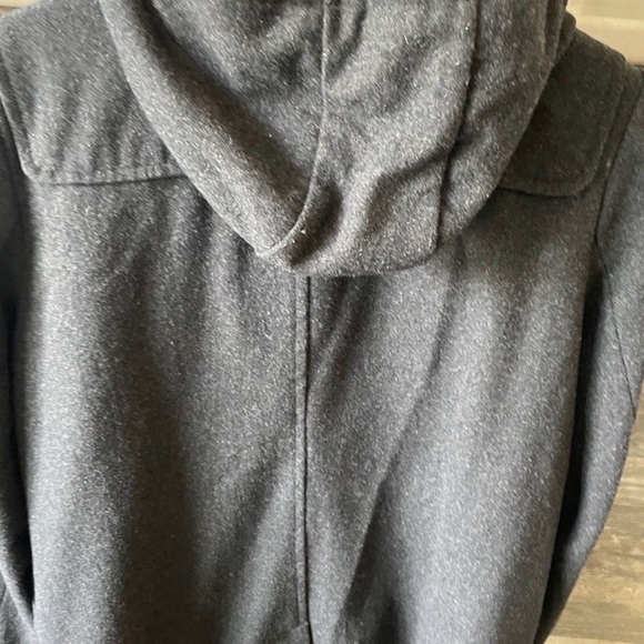 Liz Claiborne Charcoal Military Coat with Toggles - Picture 3 of 6